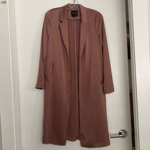 Size XS Mauve Pink Satin Coat